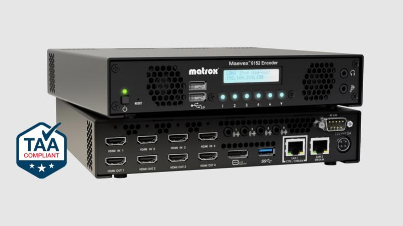 Matrox MVX-E6152-42 Quad 4K Encoder