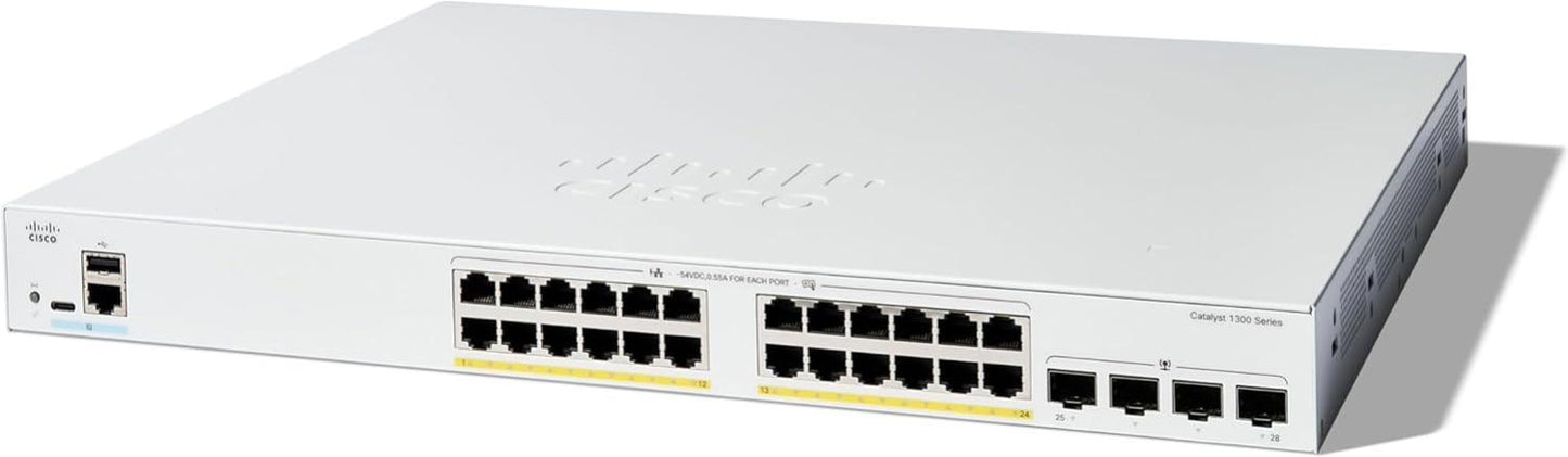 Cisco 24-Port GE 370W PoE+ 4SFP Switch