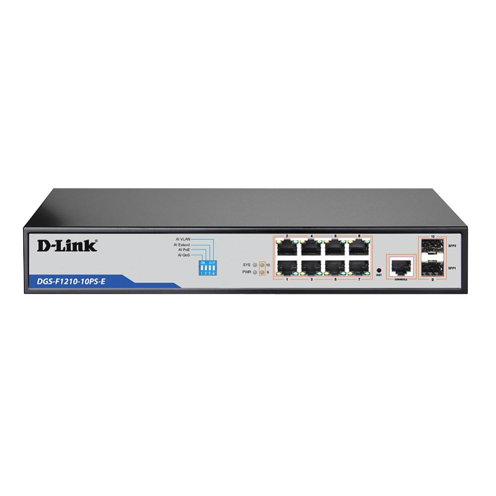 D-Link 10-Port Long Range PoE+ Switch